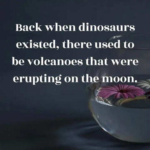 Back when dinosaurs existed, there used to be volcanoes