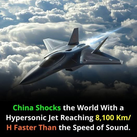China Shocks the World With a Hypersonic Jet Reaching 8,100 Km/H