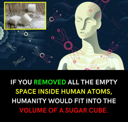 IF YOU REMOVED ALL THE EMPTY SPACE INSIDE HUMAN ATOMS