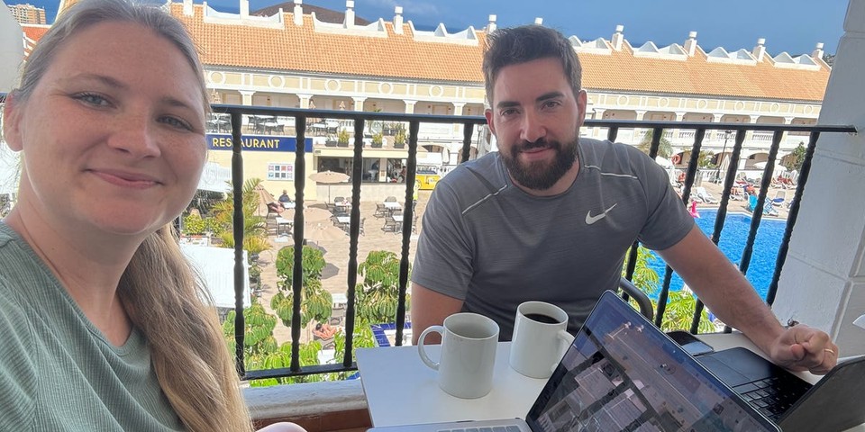 My husband and I work remotely while raising our toddler. I
